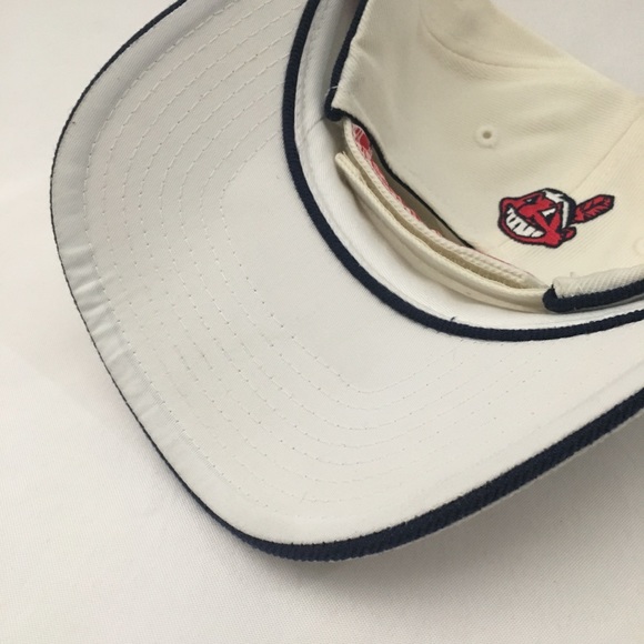 Cleveland Indians Script Strapback Hat - Picture 6 of 8